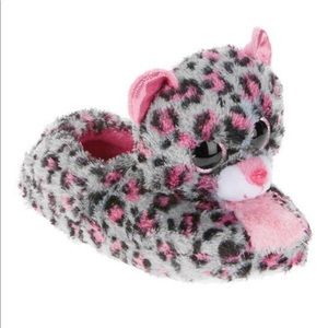 TY Beanie Boo Tasha Leopard Slippers